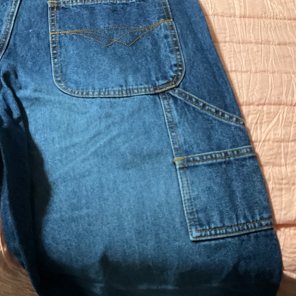 Women’s New Carolina Blues since 1986 Bib Overalls Lace Up Front - Picture 5 of 16
